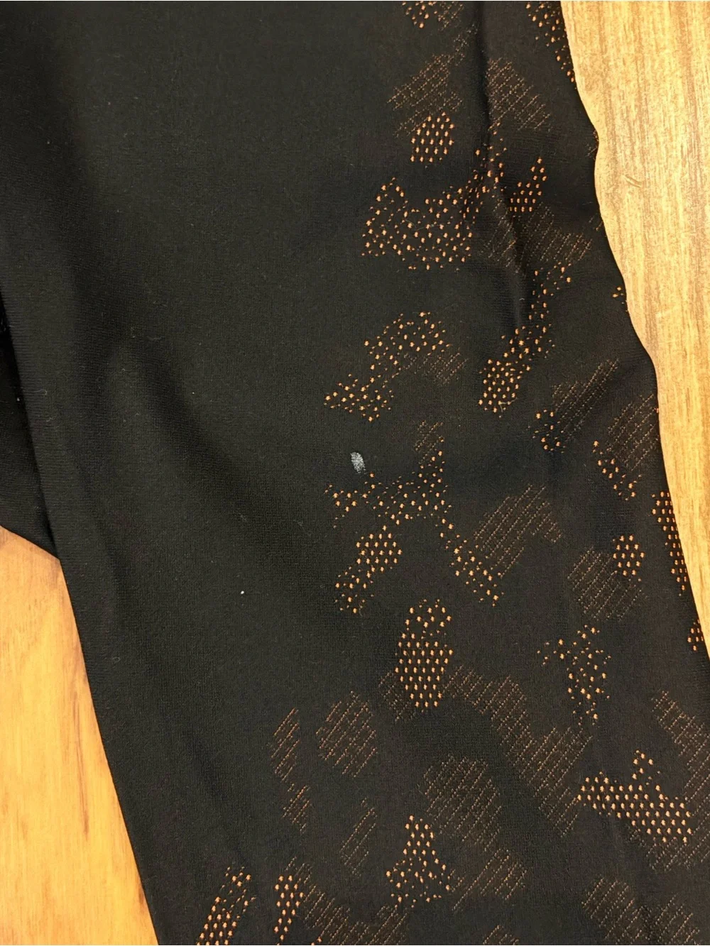 lululemon athletica Black Kids Leggings with Subtle Leopard Mesh Panels